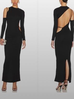 Superdown Margo Open Back Dress Size S
